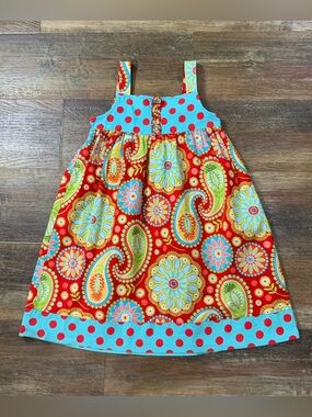 Sweet Tea Southern Styles With A Twist Dress Size 6 Paisley Polka Dot